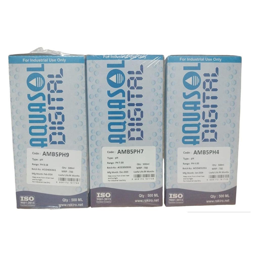 Aquasol Ph Buffer Solution Kit - Pack of 3